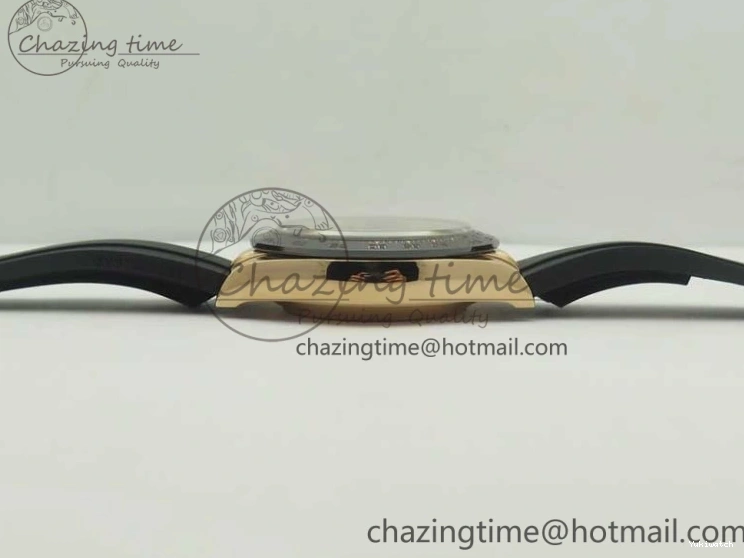 On Daytona Gold Black Super Clone Best Dial 116515 Edition 1:1 Rubber A4130 Strap Rose V2 ARF 1229